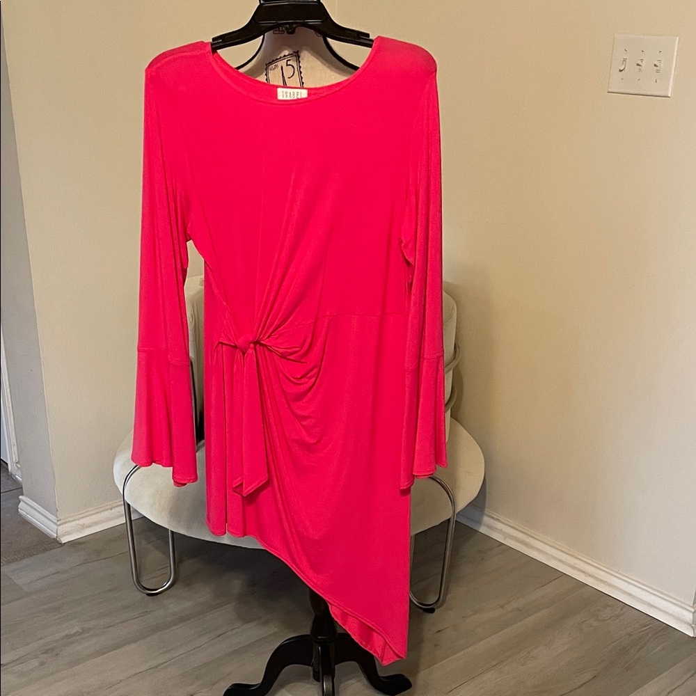 Stylish Pink Tunic with Knot Detail